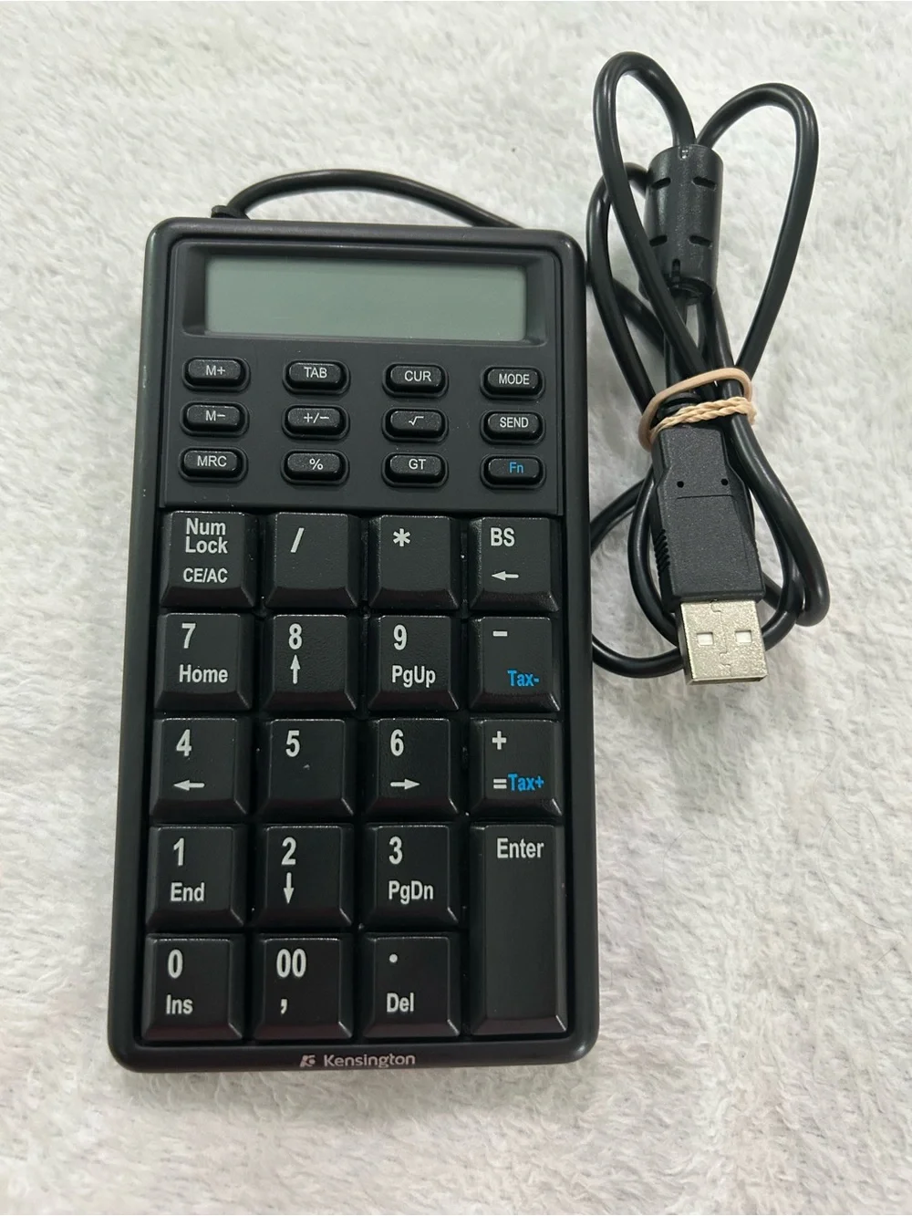 Kensington Notebook Keypad/Calculator w 2 USB Ports Hub K72274 Keyboard LCD